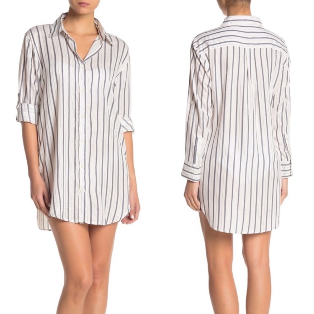 Onia Marie Striped Dress in Ensign Blue | EUC - Picture 2 of 14